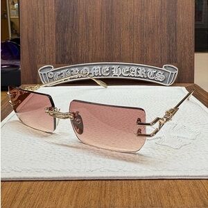 Chrome Hearts | Accessories | Red Frame Jo Jo Aviator | Poshmark